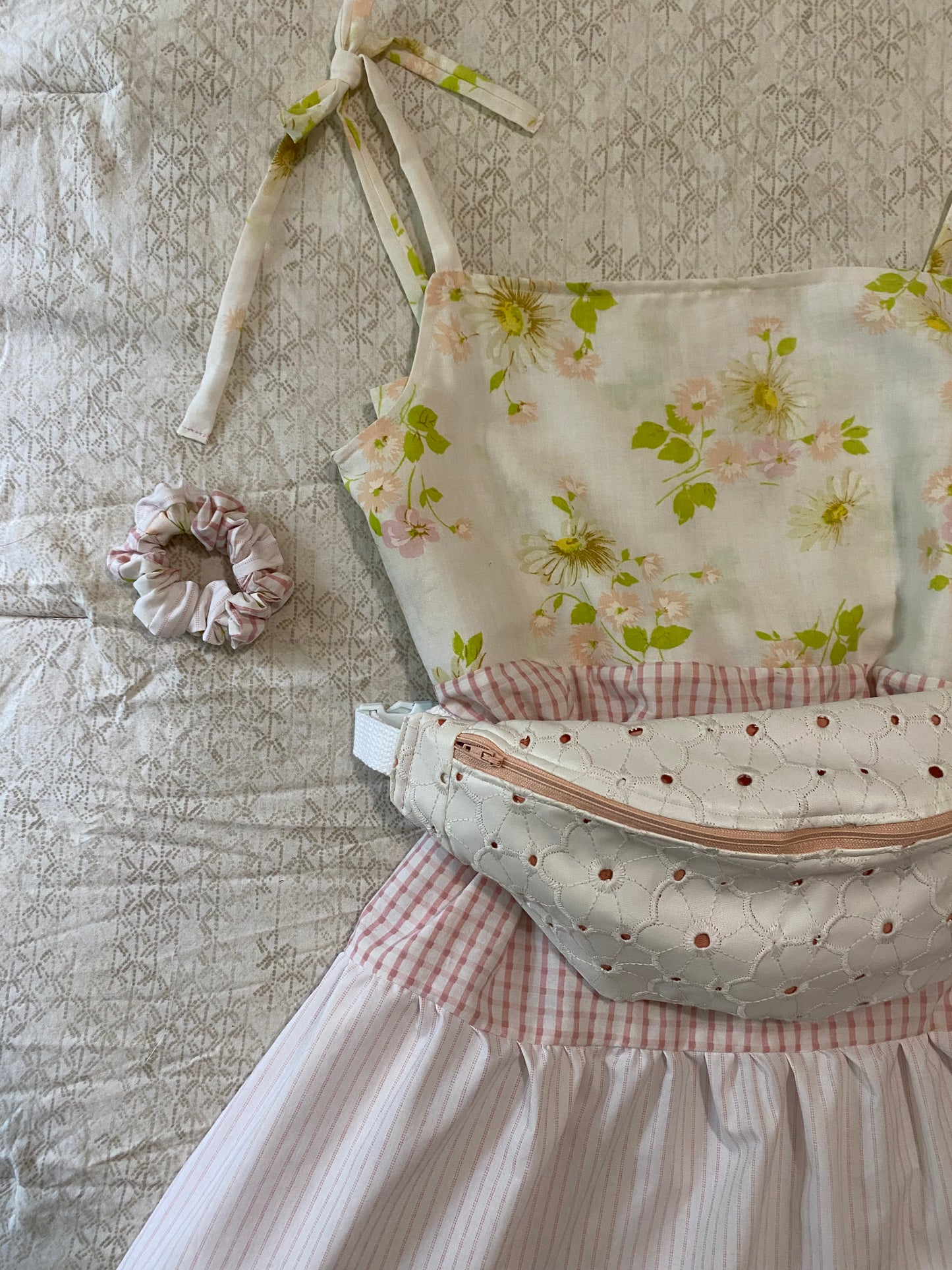 Floral tie strap dress