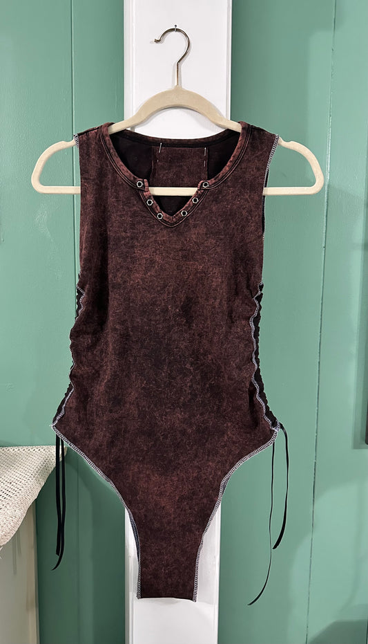 Maroon bodysuit