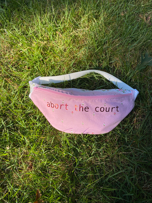 Pink abort the court fannypack