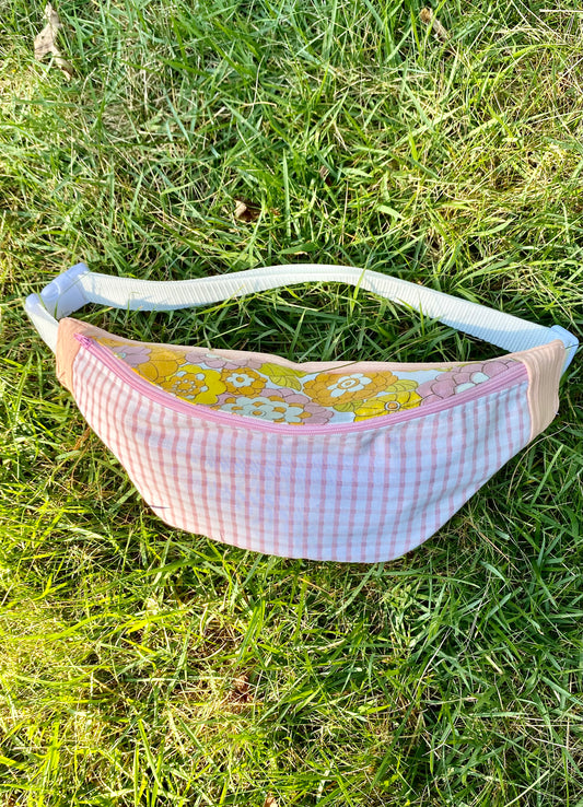 70s floral & gingham Fannypack